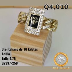 Anillo de oro italiano 10k — G2397-250