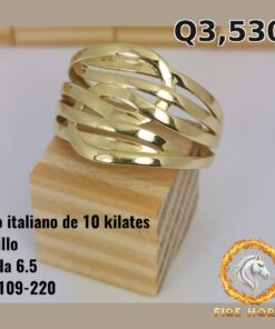 Anillo de oro italiano 10k — G2109-220