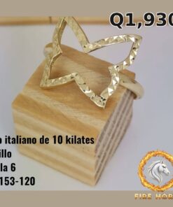 Anillo de oro italiano 10k — G1153-120
