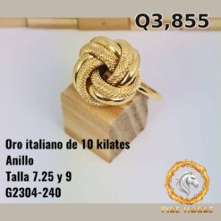 Anillo de oro italiano 10k — G2304-240