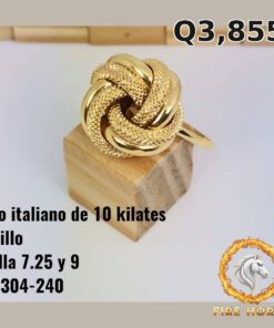 Anillo de oro italiano 10k — G2304-240