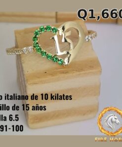 Anillo de 15 años de oro italiano 10k — G991-100