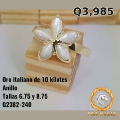 Anillo de oro italiano 10k — G2382-240