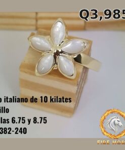 Anillo de oro italiano 10k — G2382-240