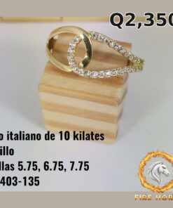 Anillo de oro italiano 10k — G1403-135