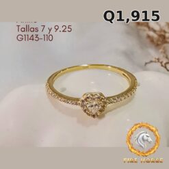 Anillo de oro italiano 10k — G1143-110