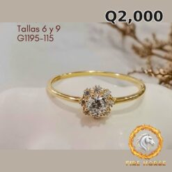 Anillo de oro italiano 10k — G1195-115
