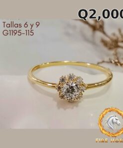 Anillo de oro italiano 10k — G1195-115