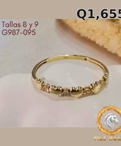 Anillo de oro italiano 10k — G987-095