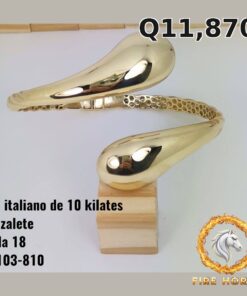 Brazalete de oro italiano 10k — G7103-810