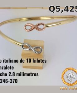 Brazalete de oro italiano 10k — G3246-370
