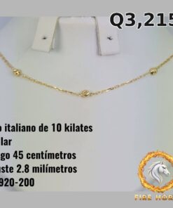 Collar de oro italiano 10k — G1920-200