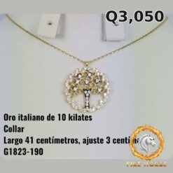 Collar de oro italiano 10k — G1823-190