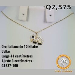 Collar de oro italiano 10k — G1537-160