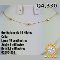 Collar de oro italiano 10k — G2590-270