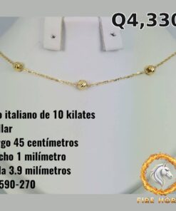 Collar de oro italiano 10k — G2590-270