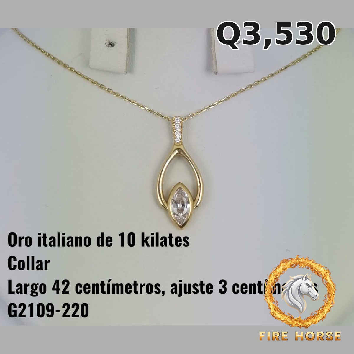 Collar de oro italiano 10k — G2109-220