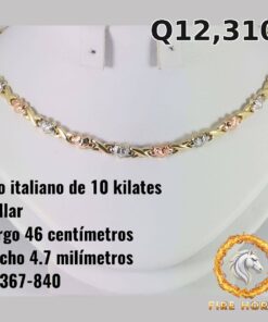 Collar de oro italiano 10k — G7367-840