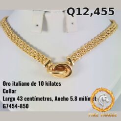 Collar de oro italiano 10k — G7454-850