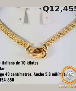 Collar de oro italiano 10k — G7454-850