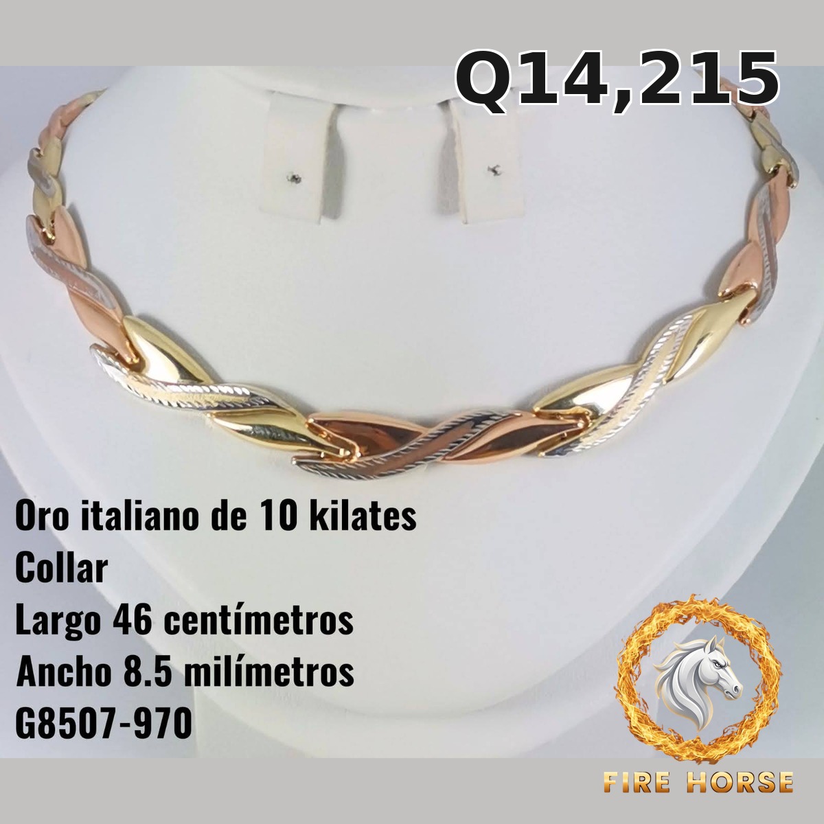 Collar de oro italiano 10k — G8507-970