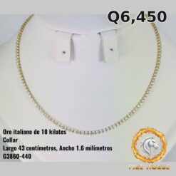 Collar de oro italiano 10k — G3860-440