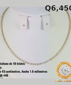 Collar de oro italiano 10k — G3860-440