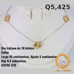 Collar de oro italiano 10k — G3246-370
