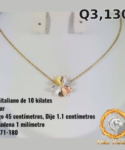 Collar de oro italiano 10k — G1871-180
