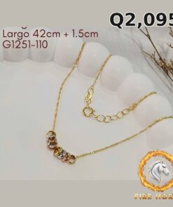 Gargantilla de oro italiano 10k — G1251-110