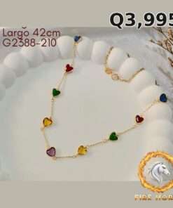Gargantilla de oro italiano 10k — G2388-210
