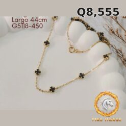 Gargantilla de oro italiano 10k — G5118-450