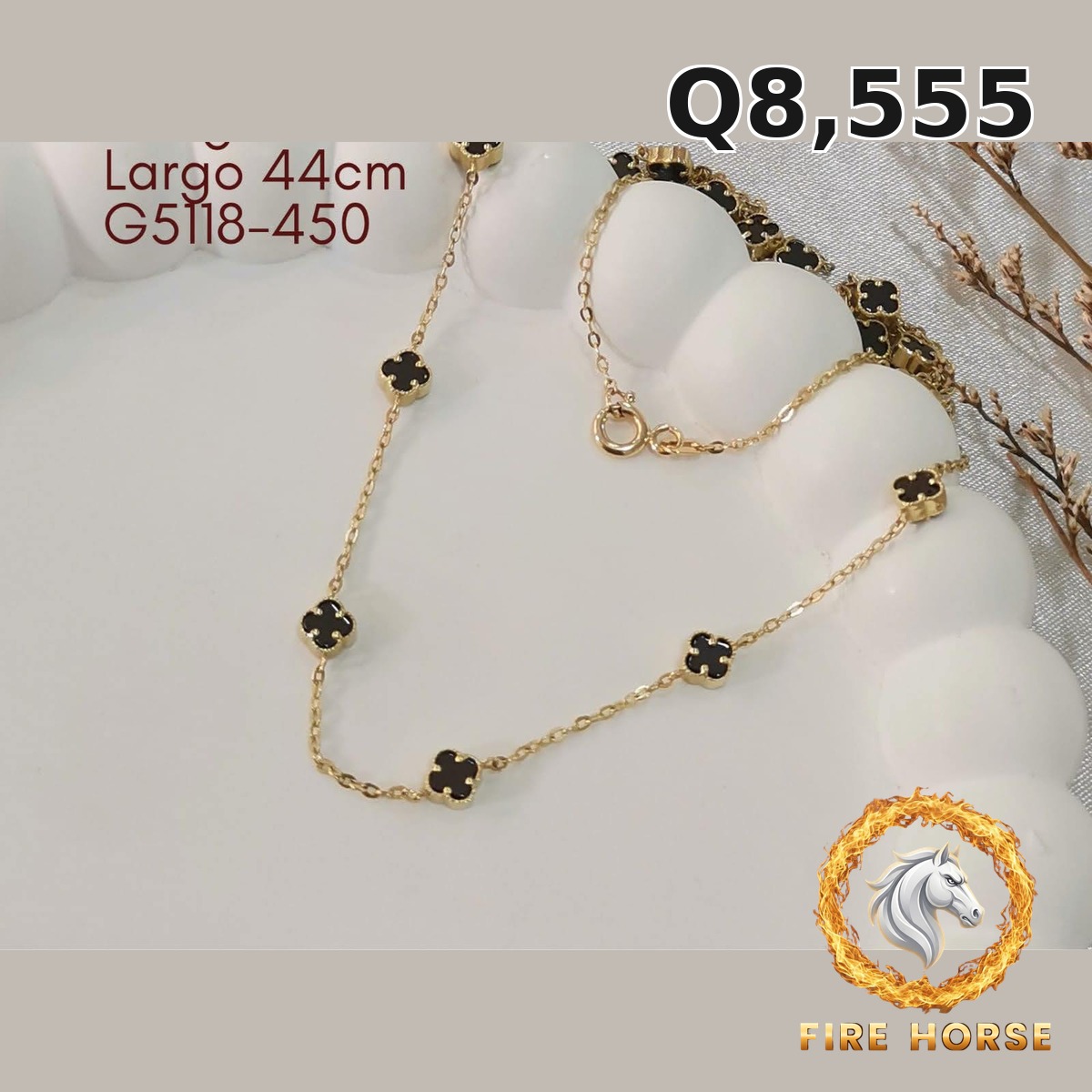 Gargantilla de oro italiano 10k — G5118-450