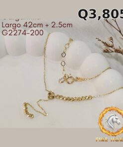 Gargantilla de oro italiano 10k — G2274-200