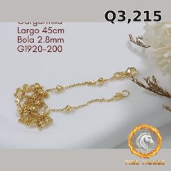 Gargantilla de oro italiano 10k — G1920-200