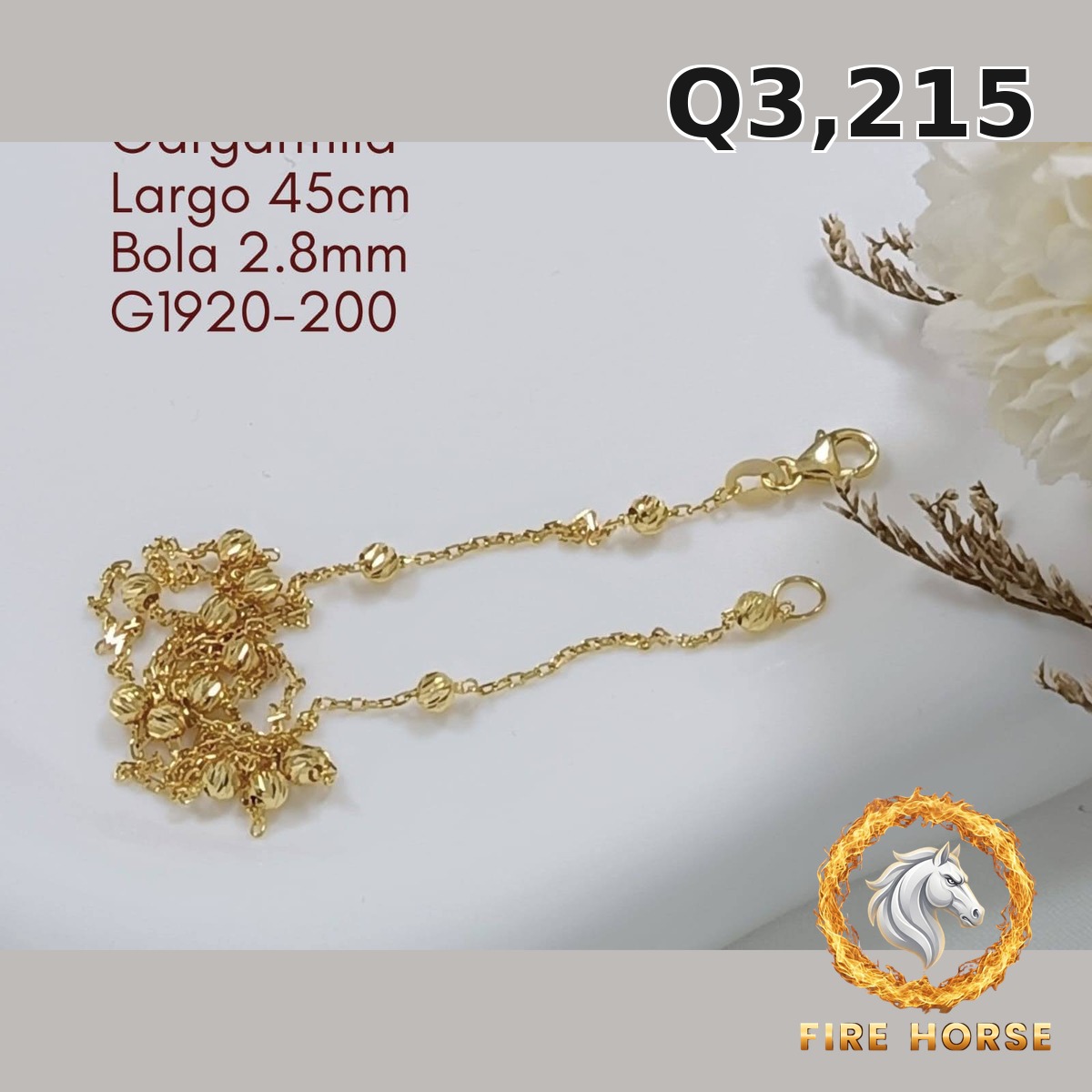 Gargantilla de oro italiano 10k — G1920-200