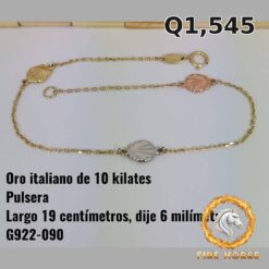 Pulsera de oro italiano 10k — G922-090