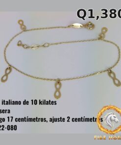 Pulsera de oro italiano 10k — G822-080