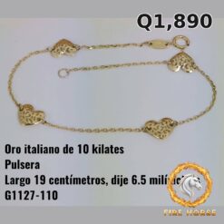 Pulsera de oro italiano 10k — G1127-110