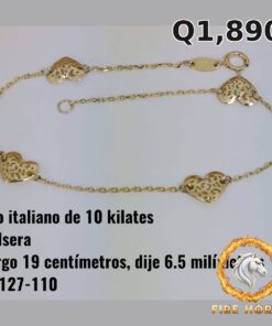 Pulsera de oro italiano 10k — G1127-110