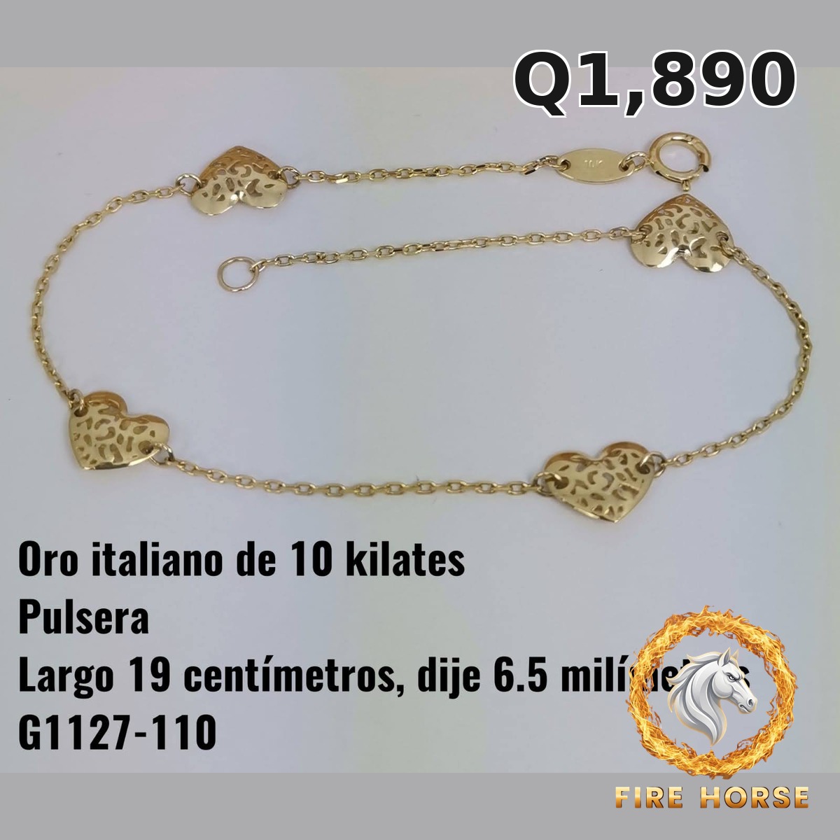 Pulsera de oro italiano 10k — G1127-110