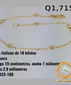 Pulsera de oro italiano 10k — G1023-100