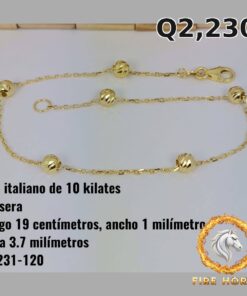 Pulsera de oro italiano 10k — G1331-130