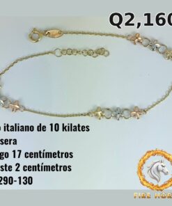 Pulsera de oro italiano 10k — G1290-130