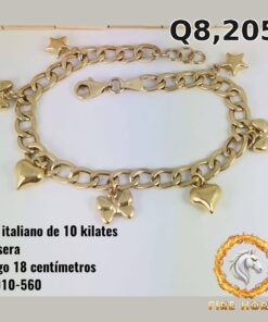 Pulsera de oro italiano 10k — G4910-560