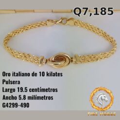 Pulsera de oro italiano 10k — G4299-490