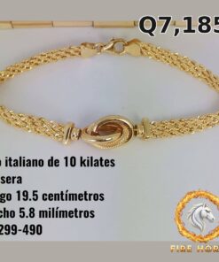 Pulsera de oro italiano 10k — G4299-490
