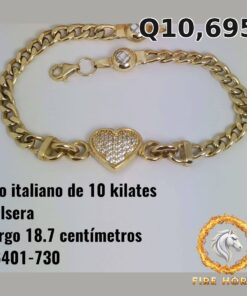 Pulsera de oro italiano 10k — G6401-730
