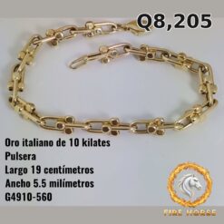 Pulsera de oro italiano 10k — G4910-560
