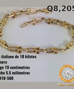 Pulsera de oro italiano 10k — G4910-560